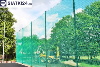 Siatki Radzyń Podlaski - Zabezpieczenie za bramkami i trybun boiska piłkarskiego dla terenów Radzynia Podlaskiego